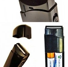 Cordless body hair trimmer with broad blade for fast grooming