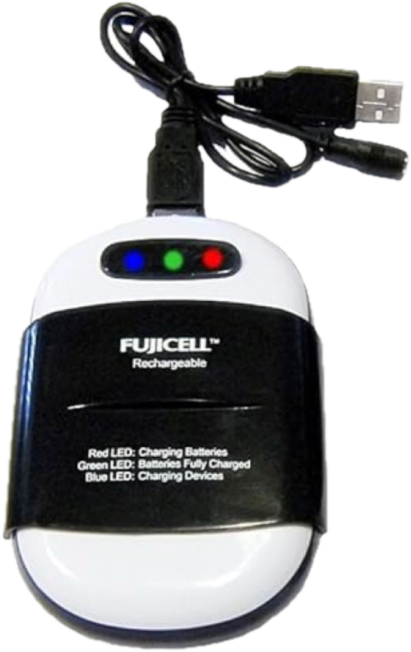 USB  AC Battery Charger AA/AAA  With External Power Backup - Image 4